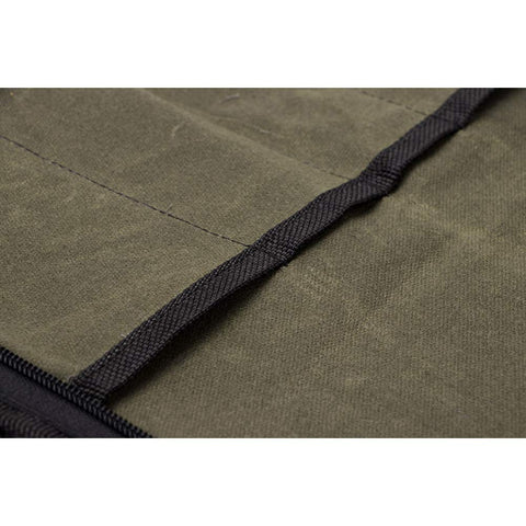 QEES travel-camp friendly knife roll ideal for outdoor cooking and trips.