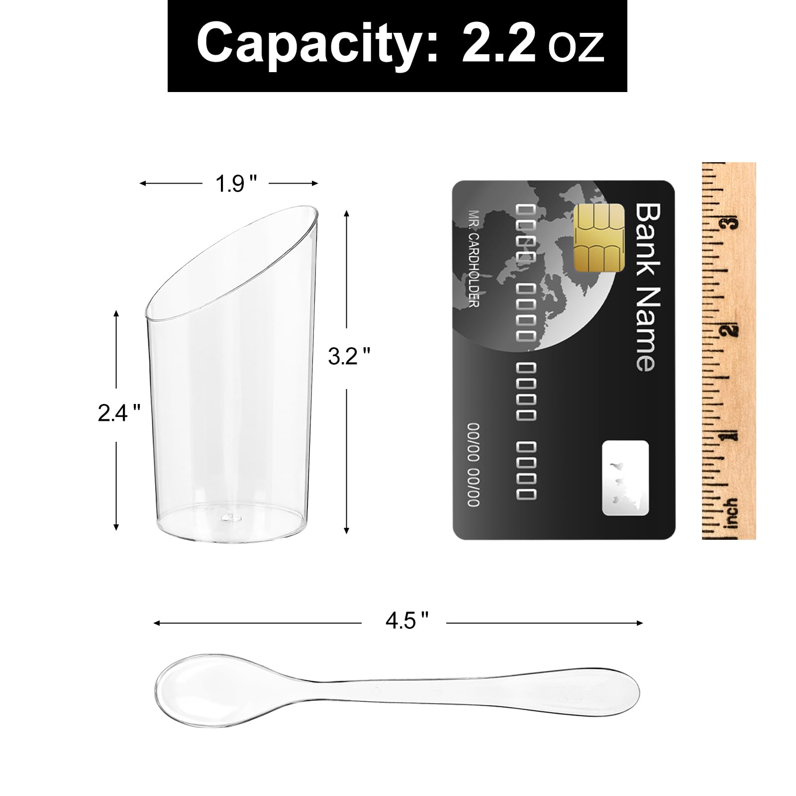 Qeirudu dessert cups and spoons pack shown for party serving convenience