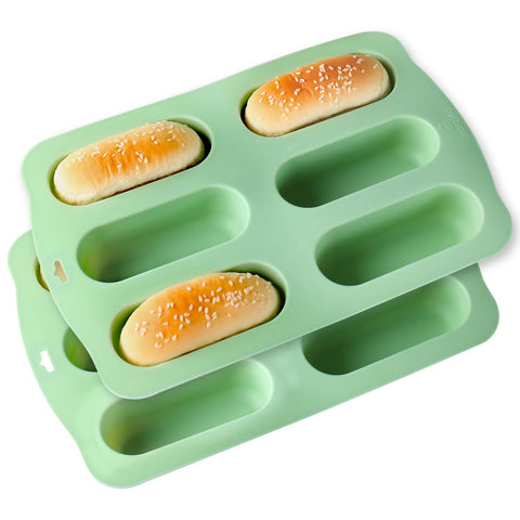 QELEG Twinkie pan with six cavities for easy mini loaves release.