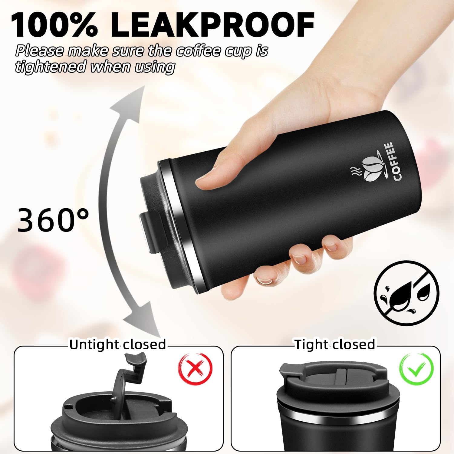QEMAUUA 17oz stainless steel body for durability