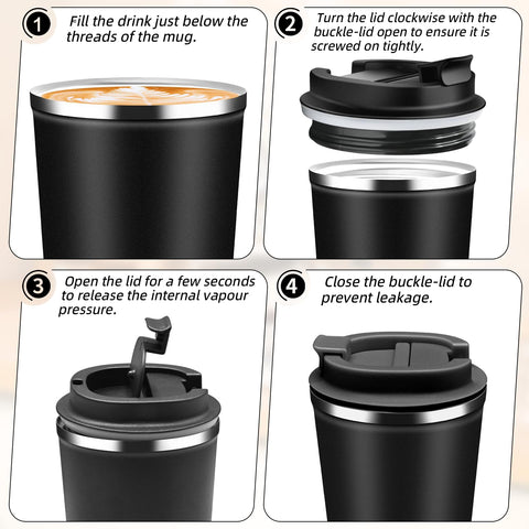 QEMAUUA BPA-free inner stainless steel for safe use