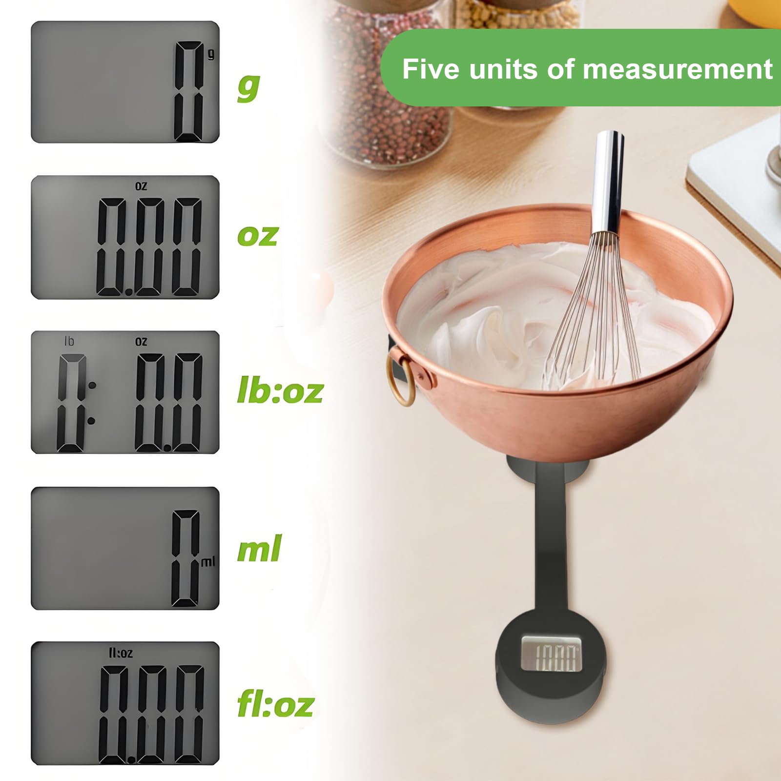 QFEISETH compact folded scale stores easily in a drawer or bag.