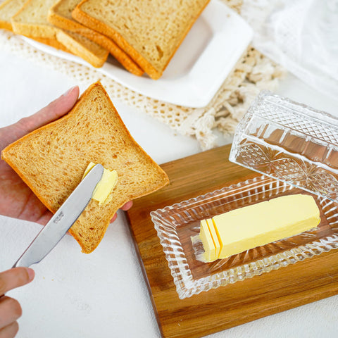 QFkris butter dish fits breakfast or party spreads beautifully.