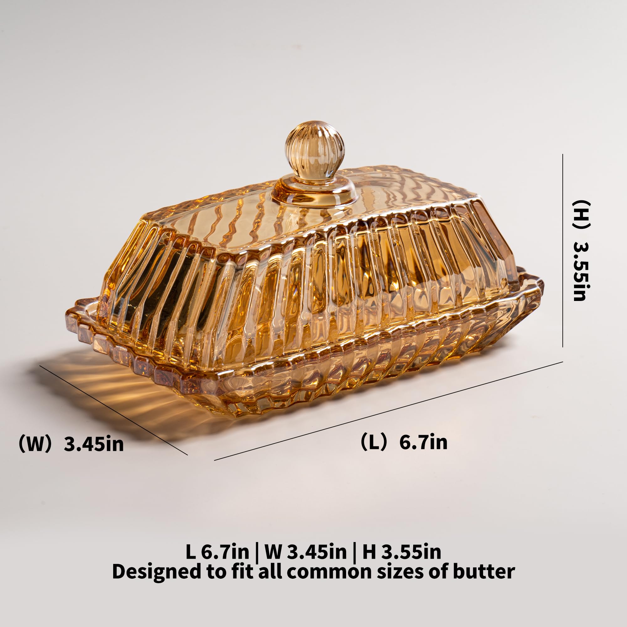 QIANCHANG butter dish designed to fit standard butter sticks