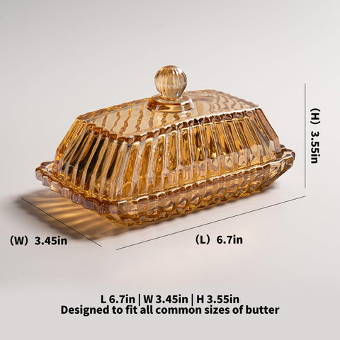 QIANCHANG butter dish designed to fit standard butter sticks