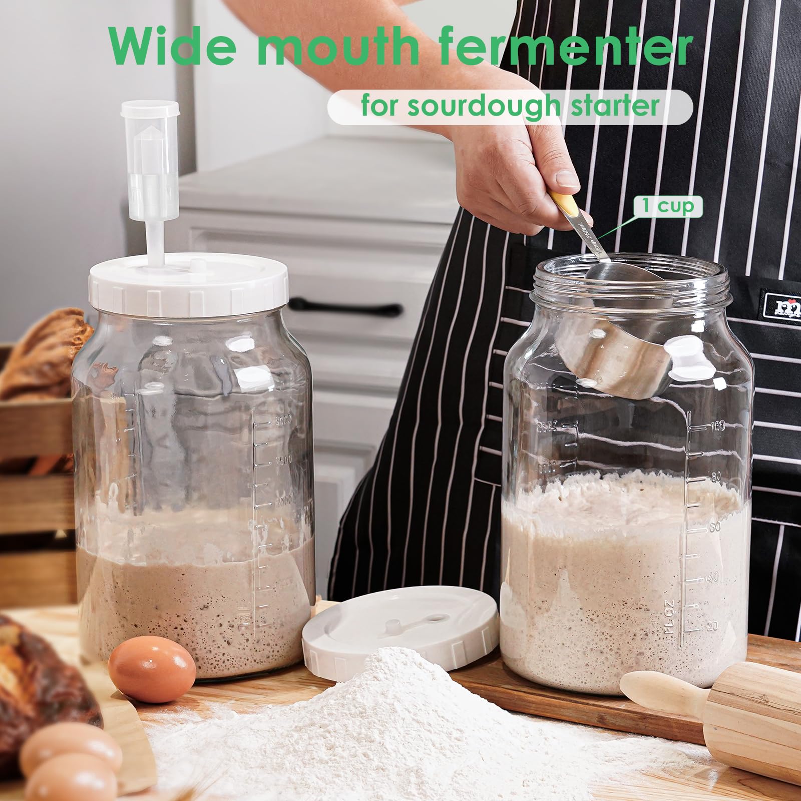 Qianfenie fermentation kit includes airlocks and gaskets for complete setup
