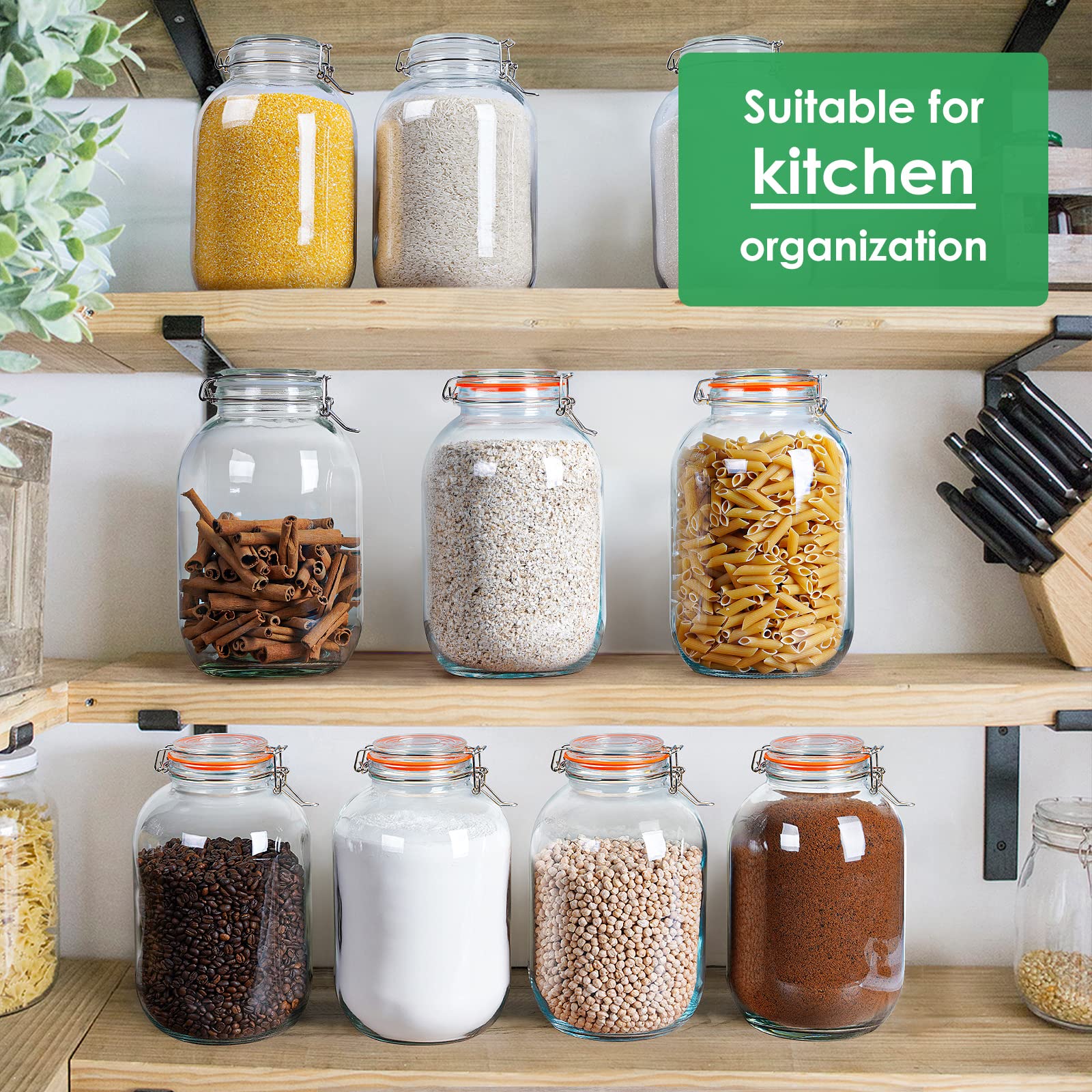 Qianfenie storage jar ideal for pantry organization and easy access.