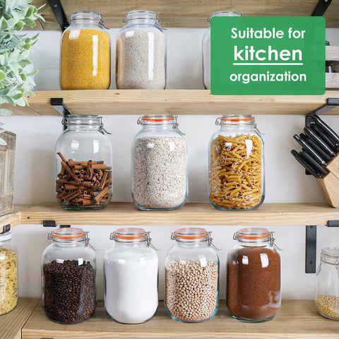 Qianfenie storage jar ideal for pantry organization and easy access.