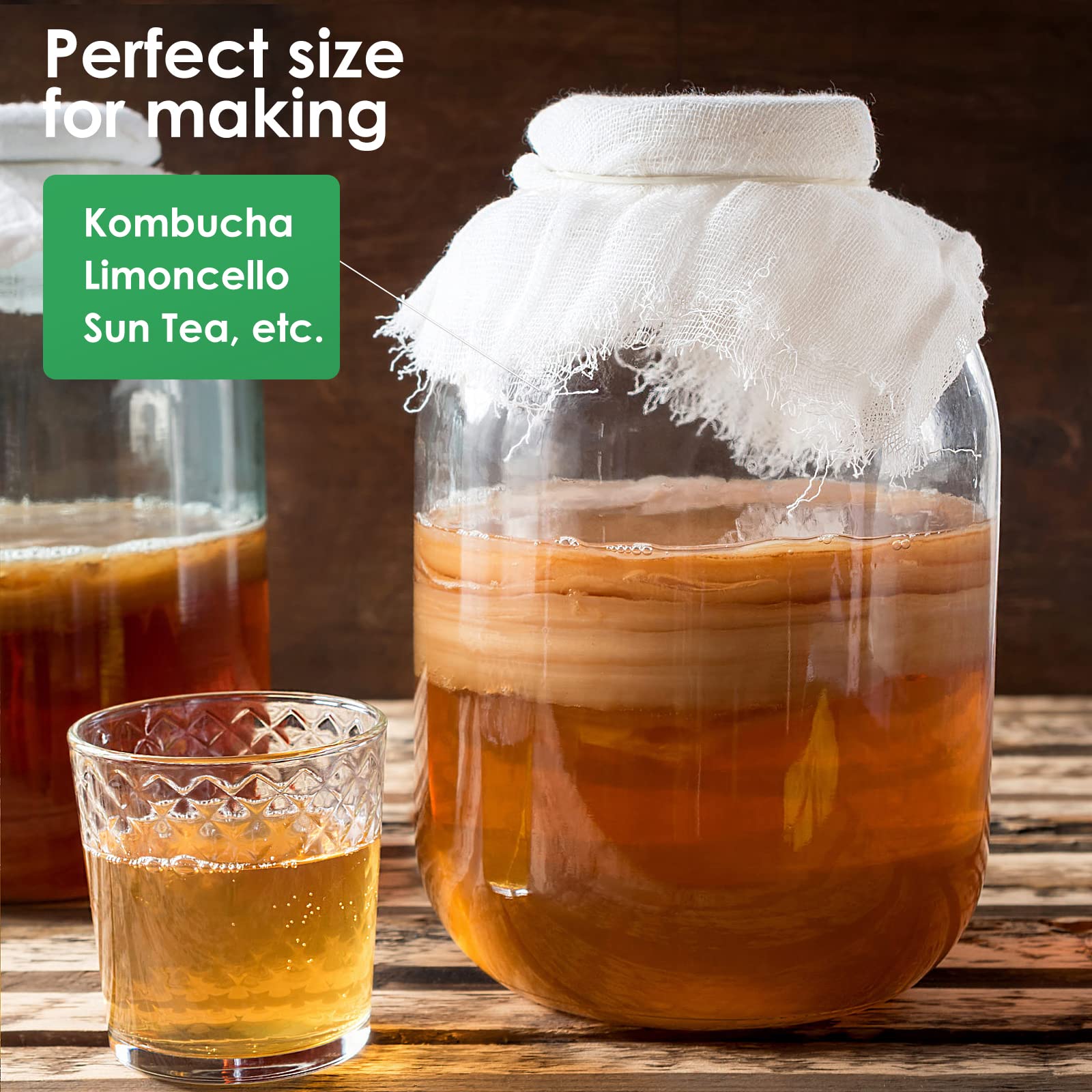 Qianfenie two-pack jars with hinged lids ideal for batch canning and fermenting.