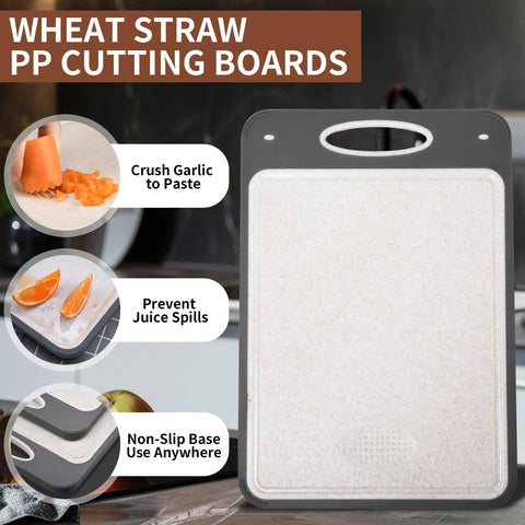 Qianying anti-slip feet keep the board steady on countertops.