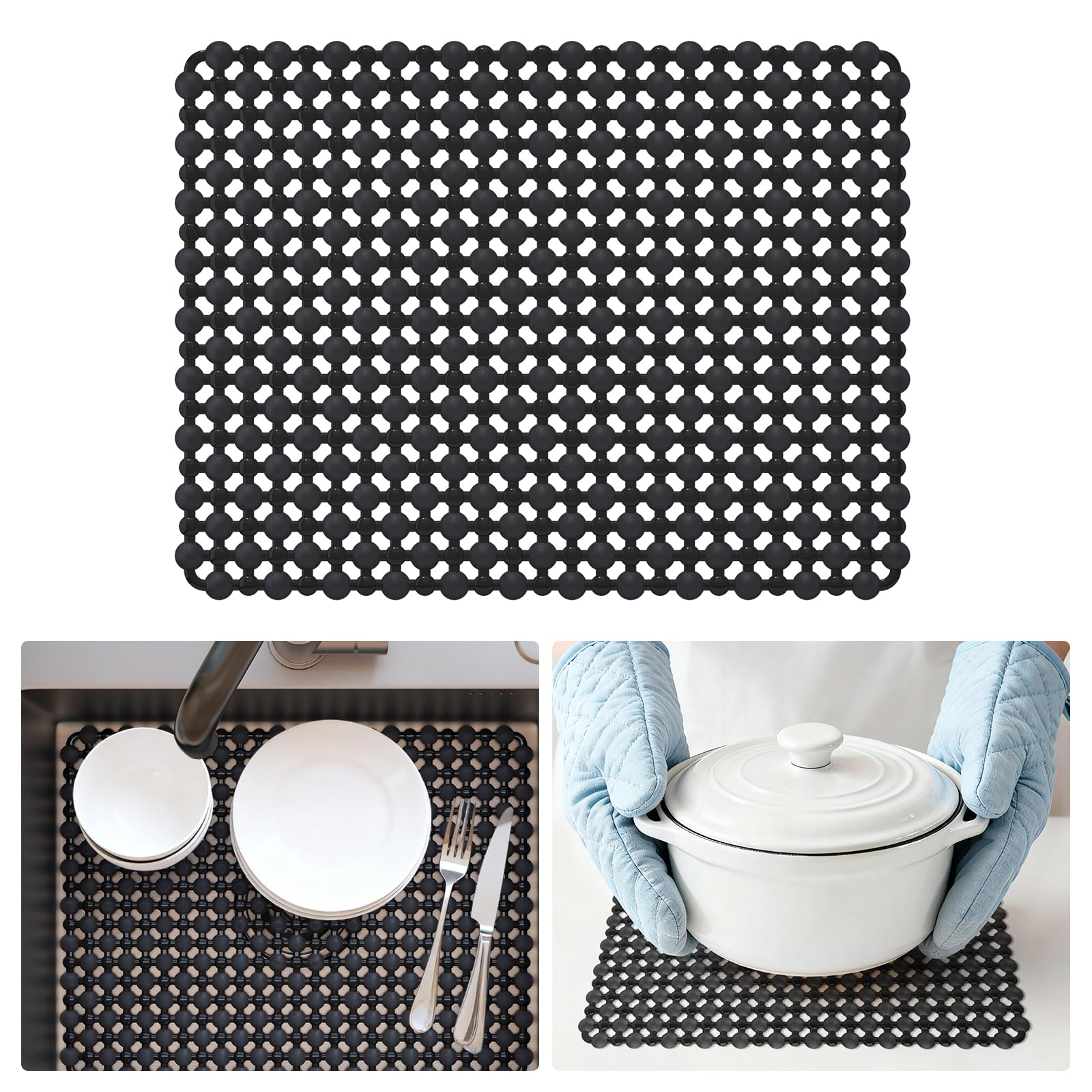 QiCaiJia kitchen accessory protects glasses and bowls during cleanup.