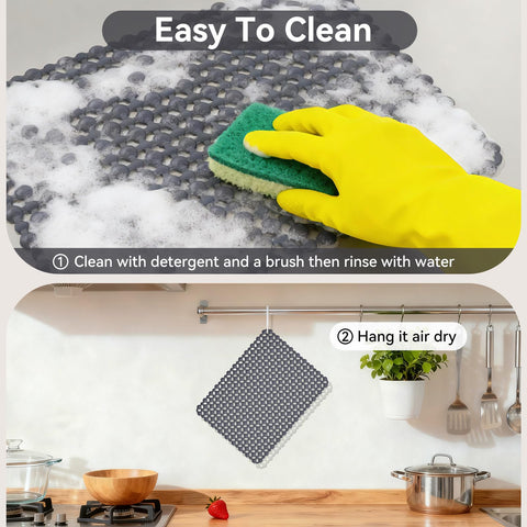 QiCaiJia mat features a durable PVC surface that resists deformation.
