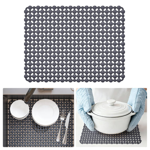 QiCaiJia no-slip design helps keep dishes stable during washing.