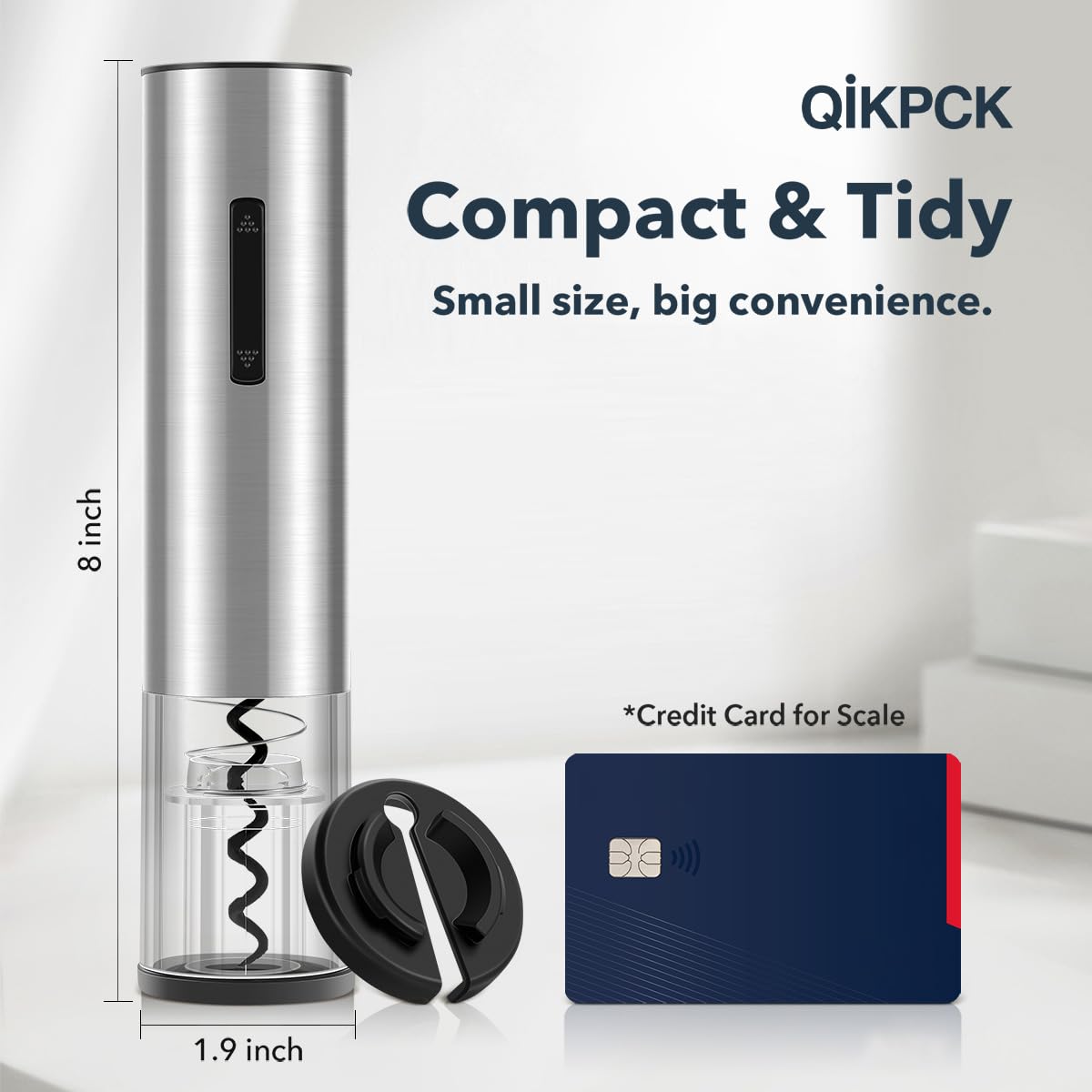 QIKPCK stainless steel body complements modern homes while easing grip strain for comfortable use.