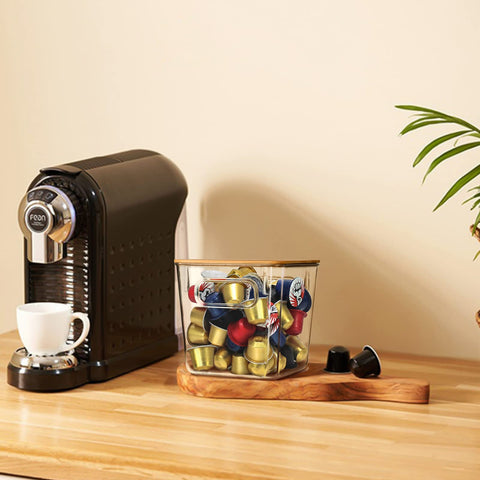 Qilinba K Cup bins provide a neat coffee-bar organization solution.
