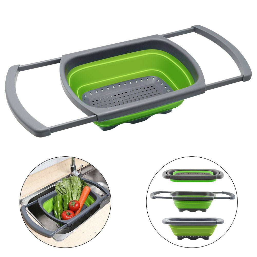 QiMH 6-quart colander supports batch rinsing for families.