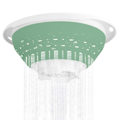 QiMH collapsible colander expanded, great for draining pasta and vegetables.