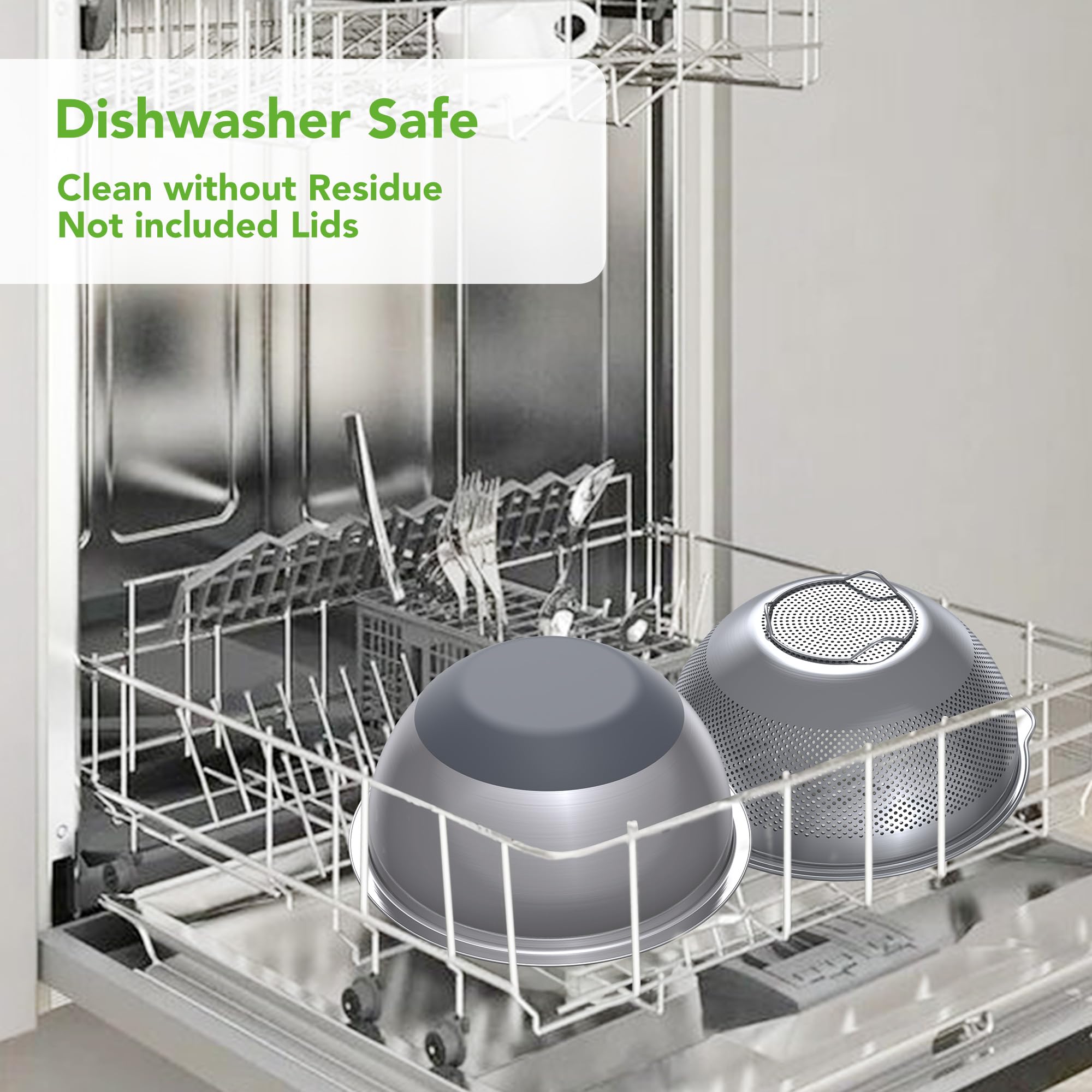 QiMH suitable for leafy greens, berries, and pasta draining