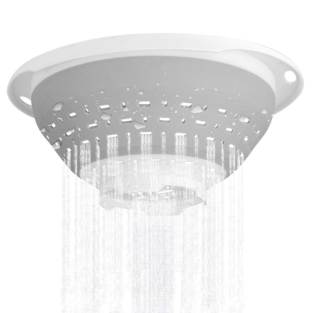 QiMH pasta drain over sink demonstrates quick noodles rinsing.