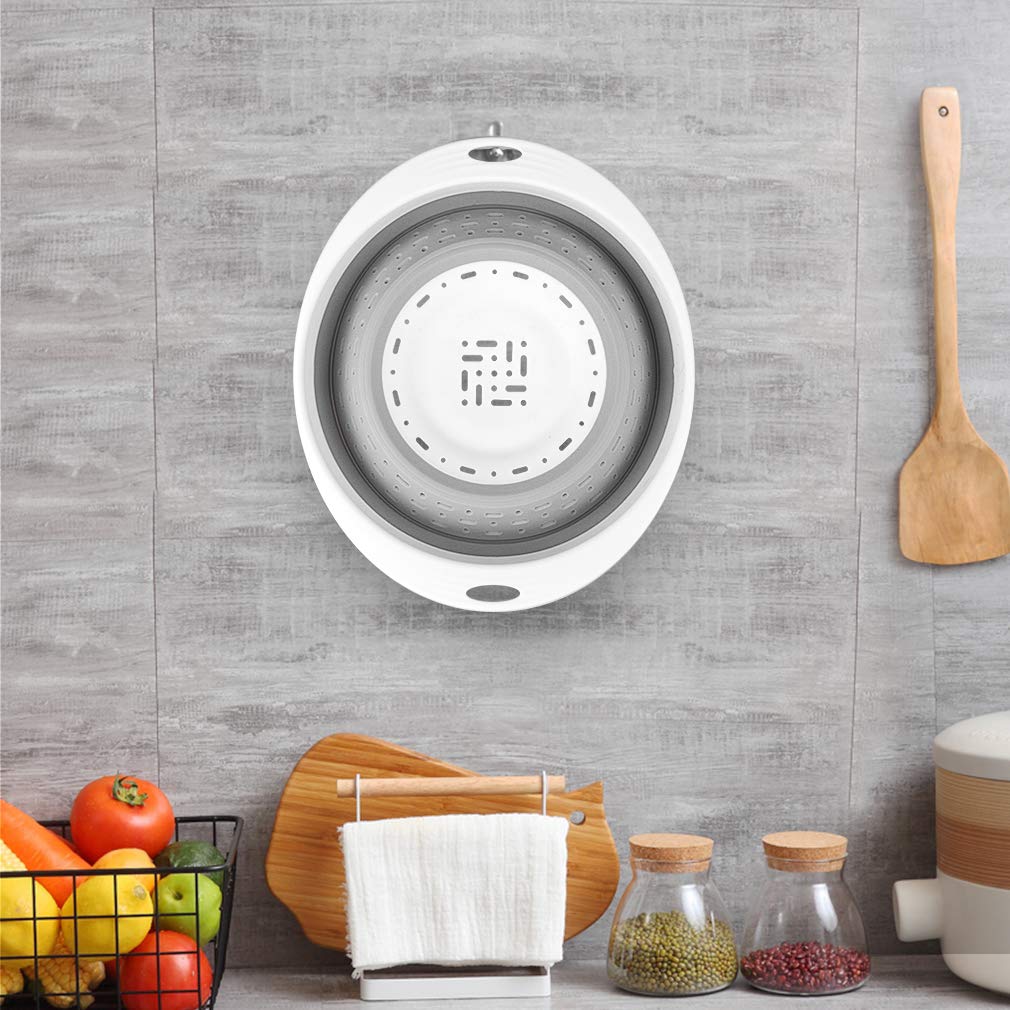 QiMH vegetable fruit rinse basket keeps produce tidy during washing.
