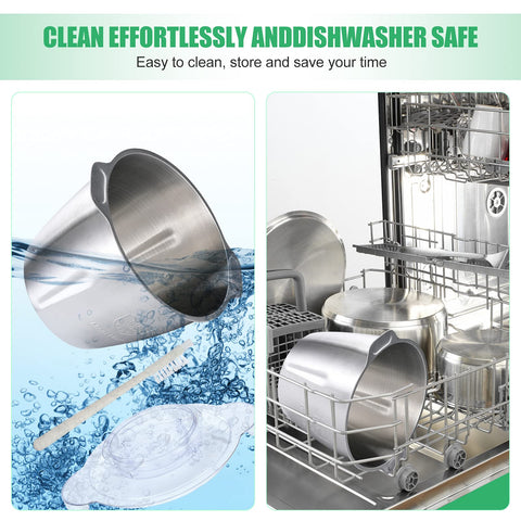 Qinkada Food Processor large-capacity bowl ready for bulk prep.