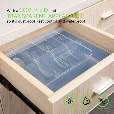 QINOL clear lid enables quick visibility of contents