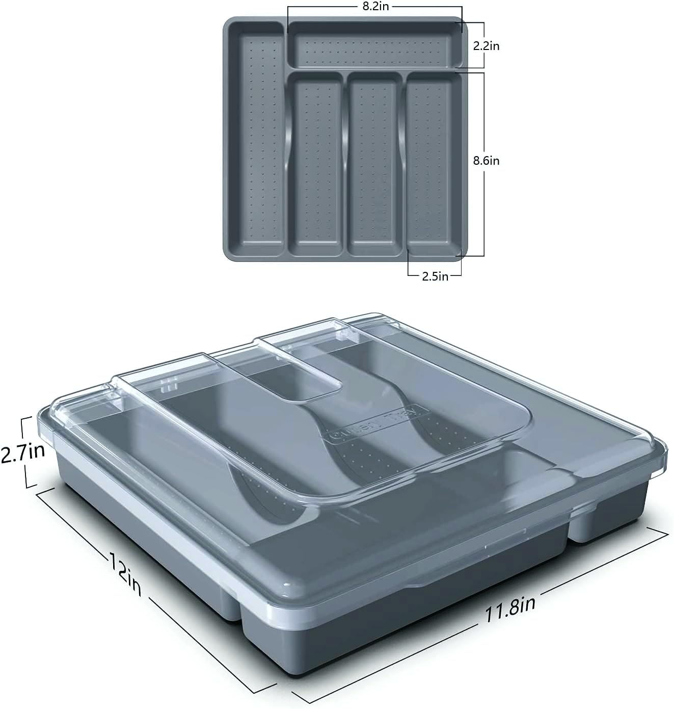 QINOL dust-proof lid design protects tableware on countertops
