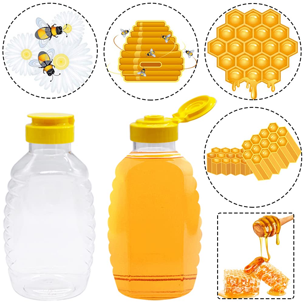 Qinsihwn honey bottle lid flip-top cap prevents spills during pouring