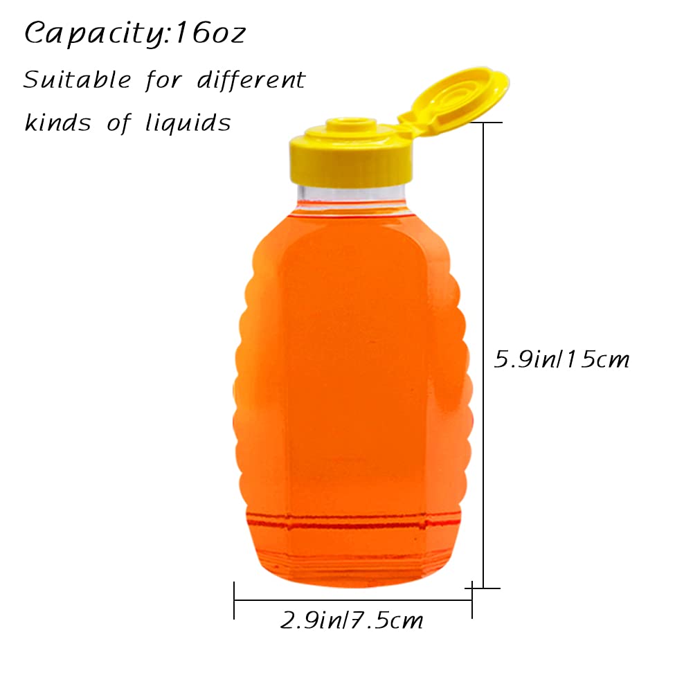 Qinsihwn squeeze bottle with leak-proof flip-top cap for easy pouring