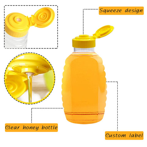 Qinsihwn transparent honey bottle design shows contents at a glance