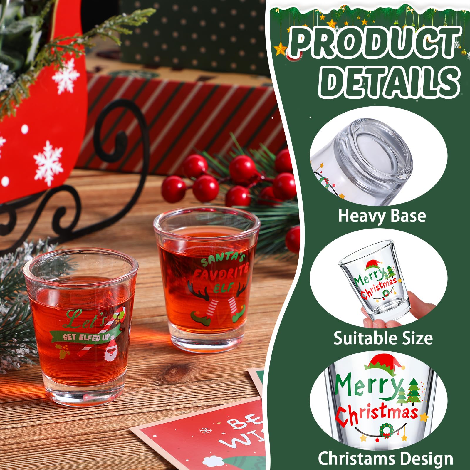 Qinyoung Merry Christmas tags add clear gift labeling for gifts
