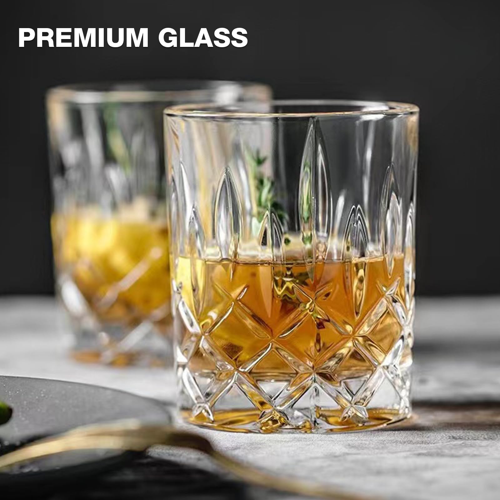 Qipecedm crystal highball 11oz, crisp pour for cocktails