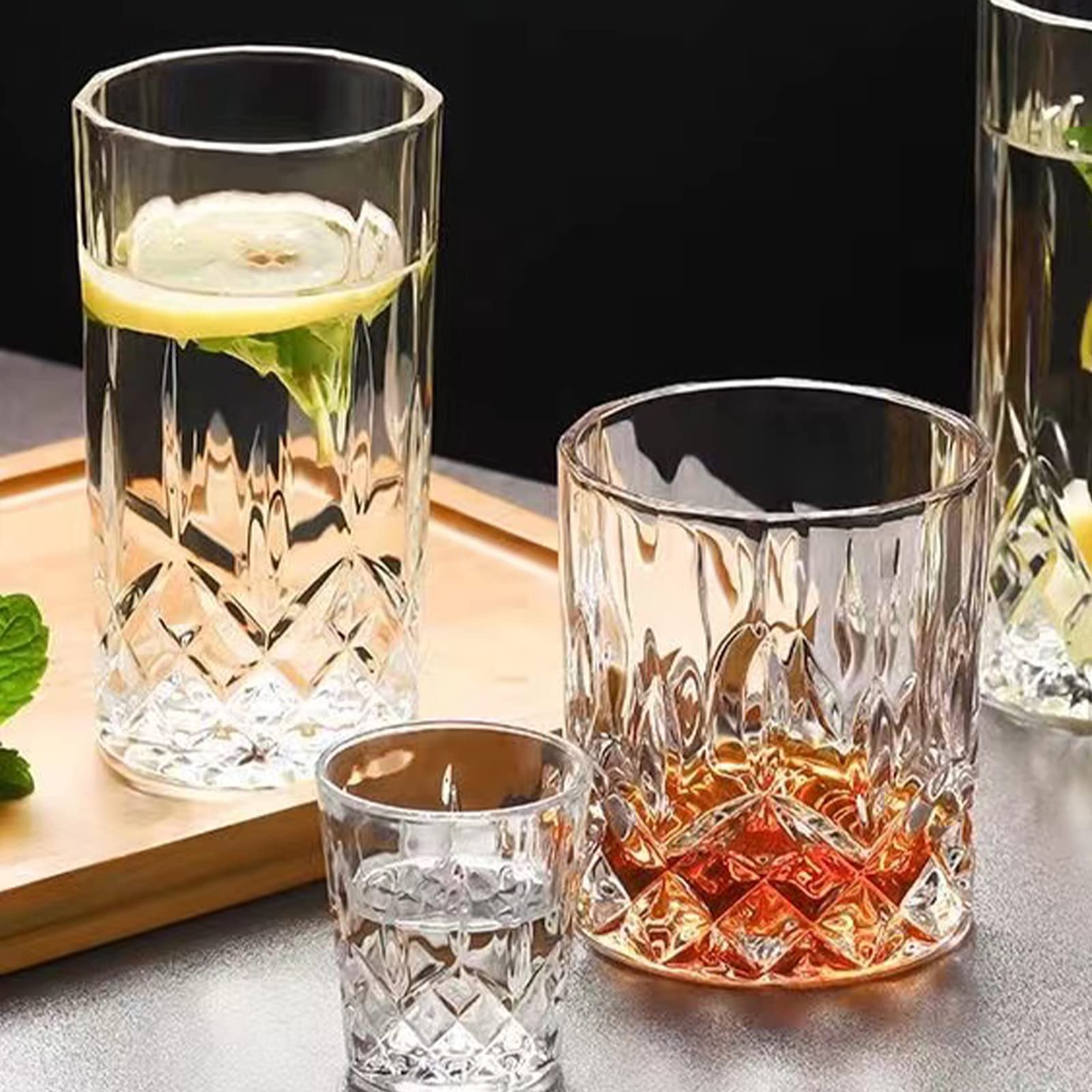 Qipecedm dishwasher-safe glasses for easy cleanup after hosting