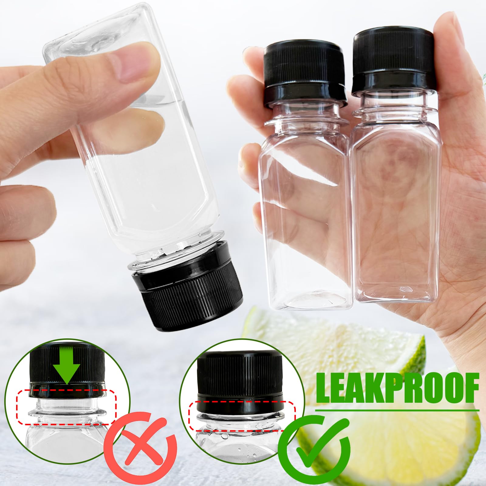 Qiuttnqn leak-proof cap closeup demonstrating secure seal.