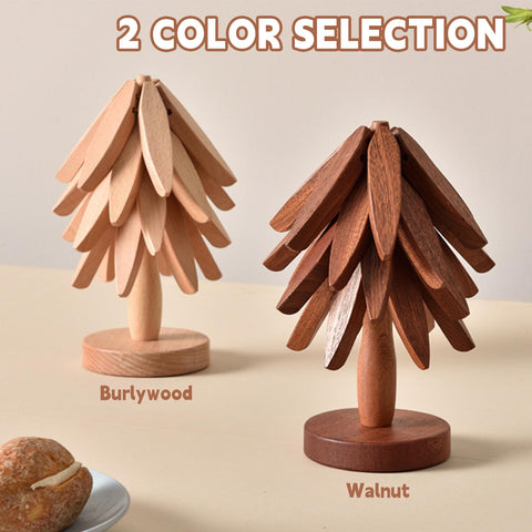 QIYLQE tree-design foldable stand adds stylish support for hot cookware.