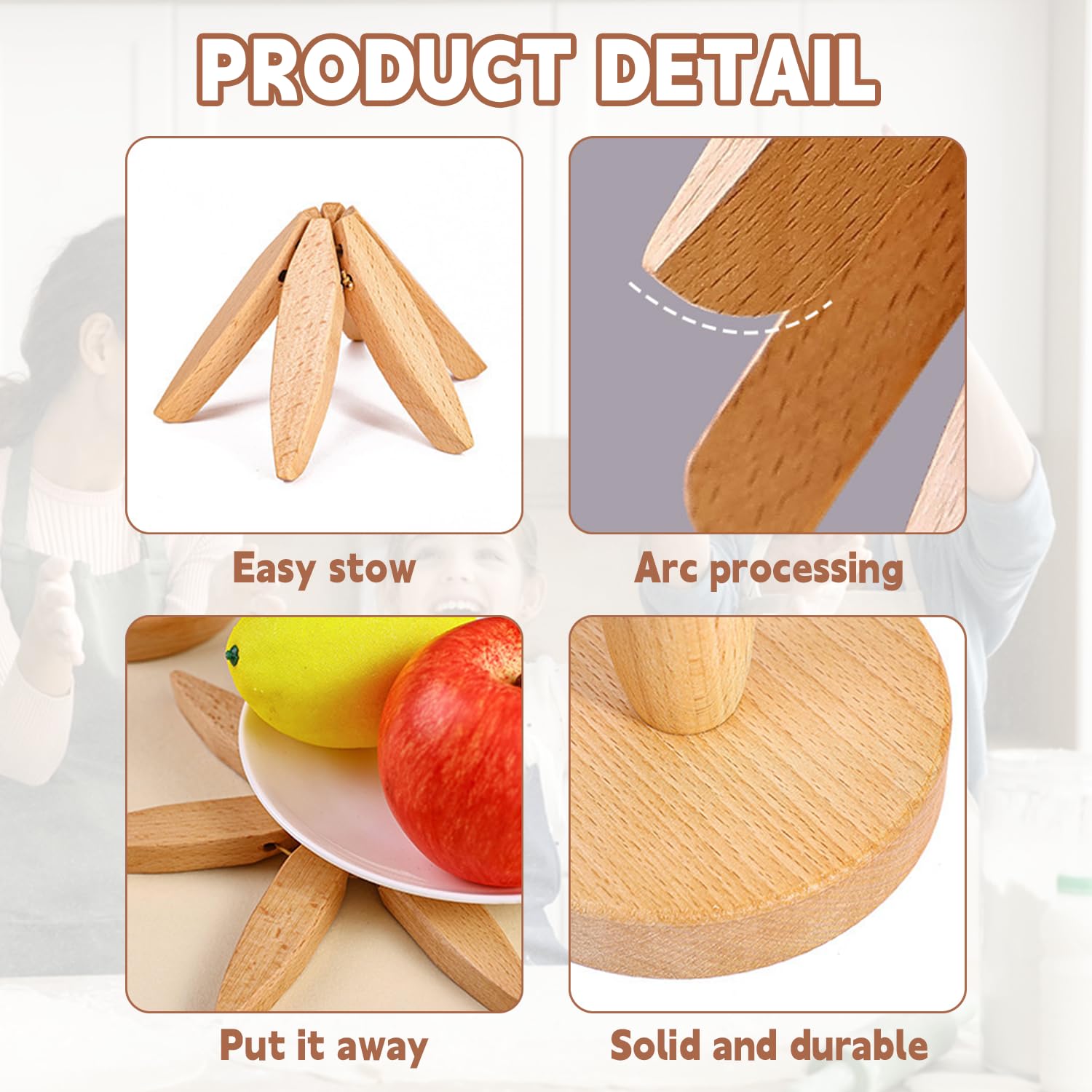 QIYLQE gift-pack trivet set perfect for kitchen gift giving and housewarming.