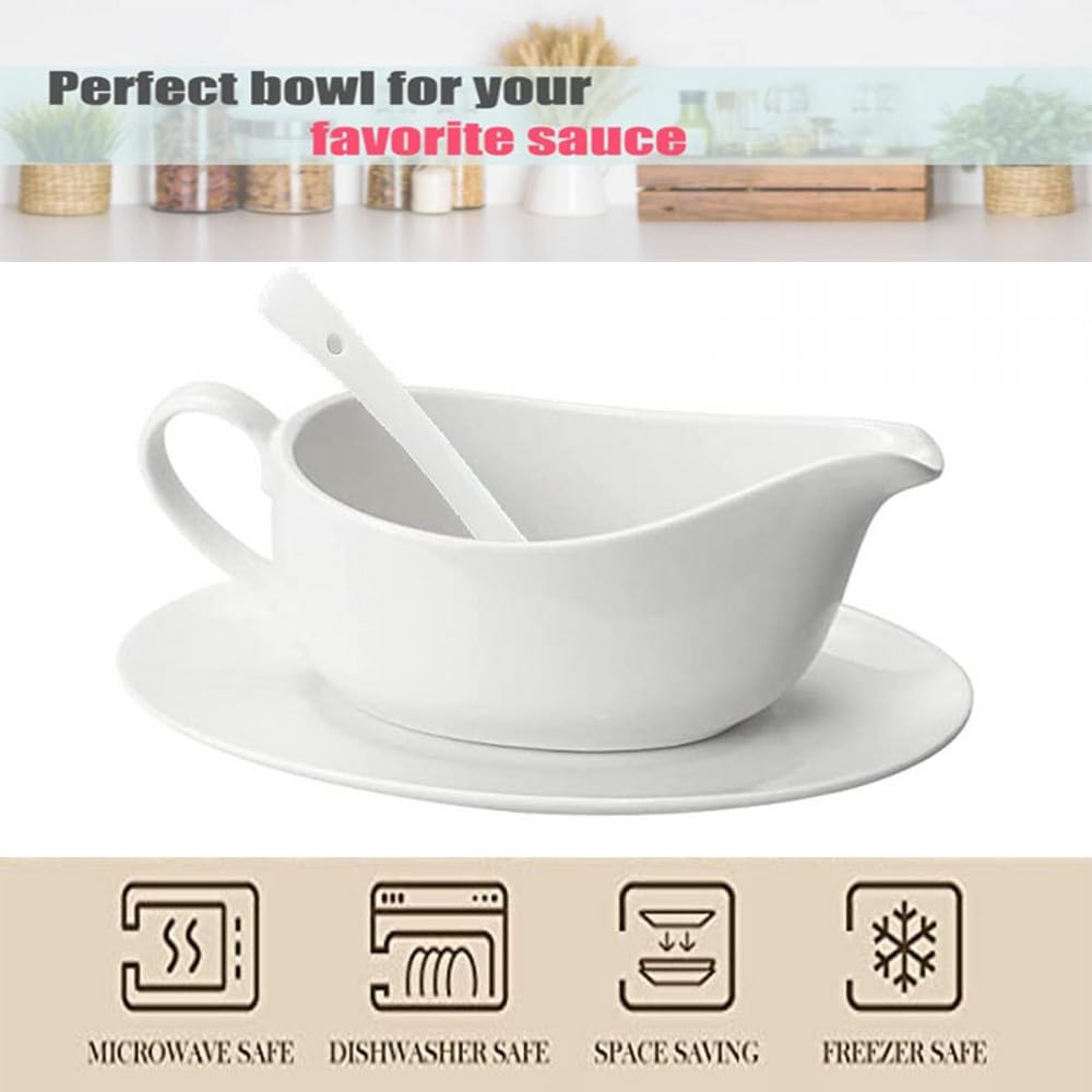 Qlans dishwasher-safe gravy boat for easy cleanup after meals