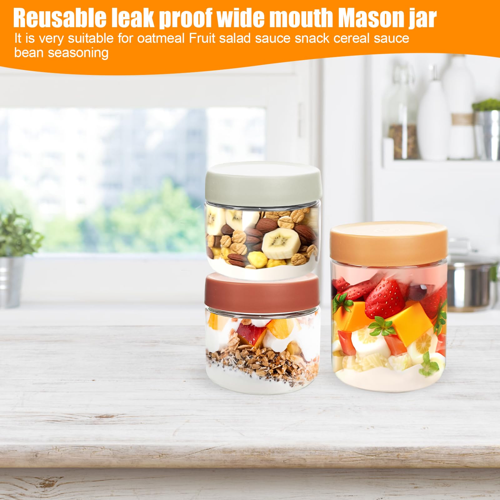 QMET leak-proof glass jar ideal for snacks and meal prep