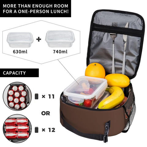 Qodwnep capybara lunch bag adjustable clasps for easy carrying