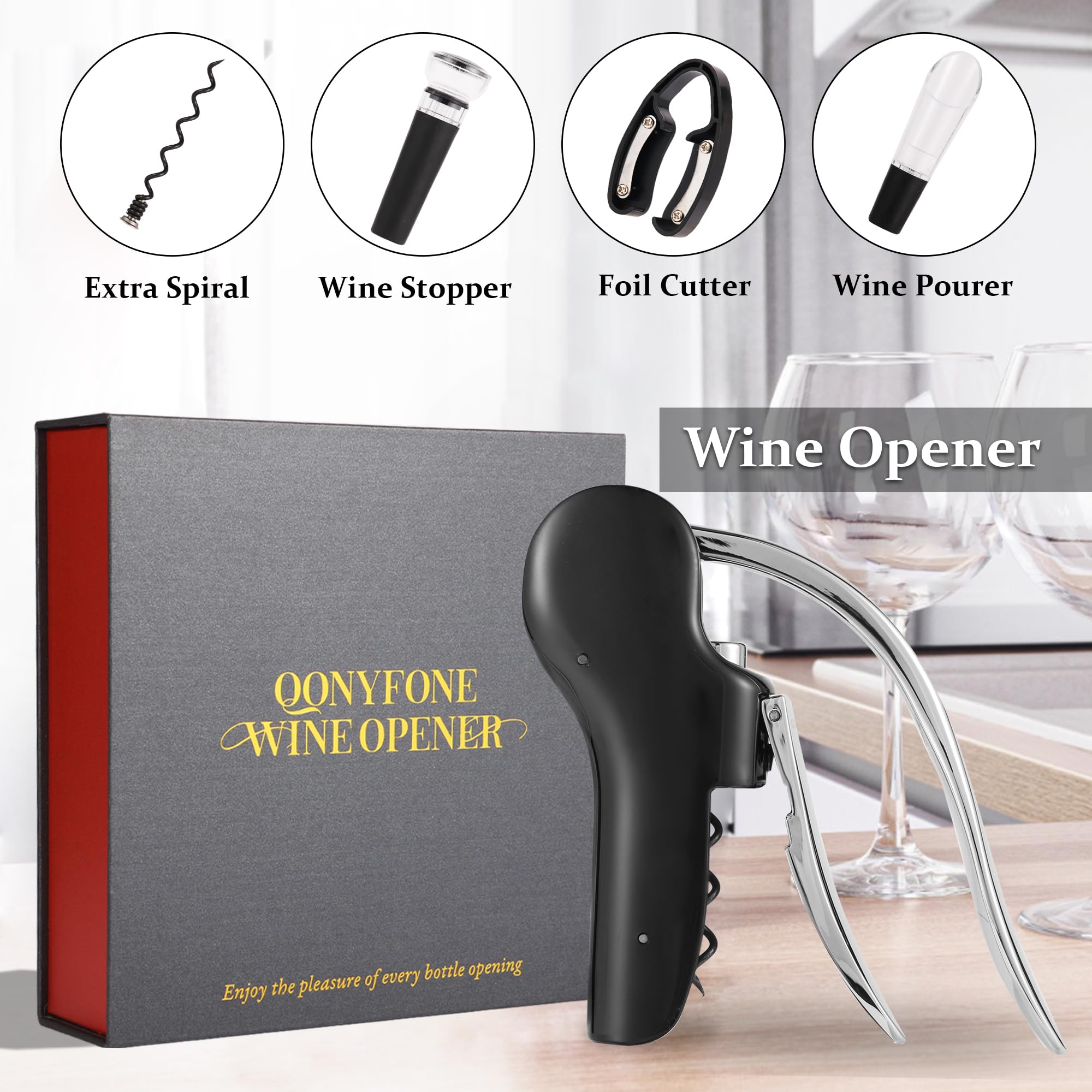 QONYFONE foil cutter preparing to remove foil cleanly