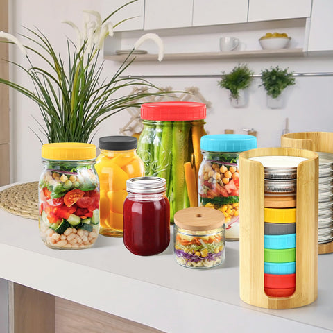 QOOMABA eco-friendly bamboo boxes highlight sustainable storage in home spaces.