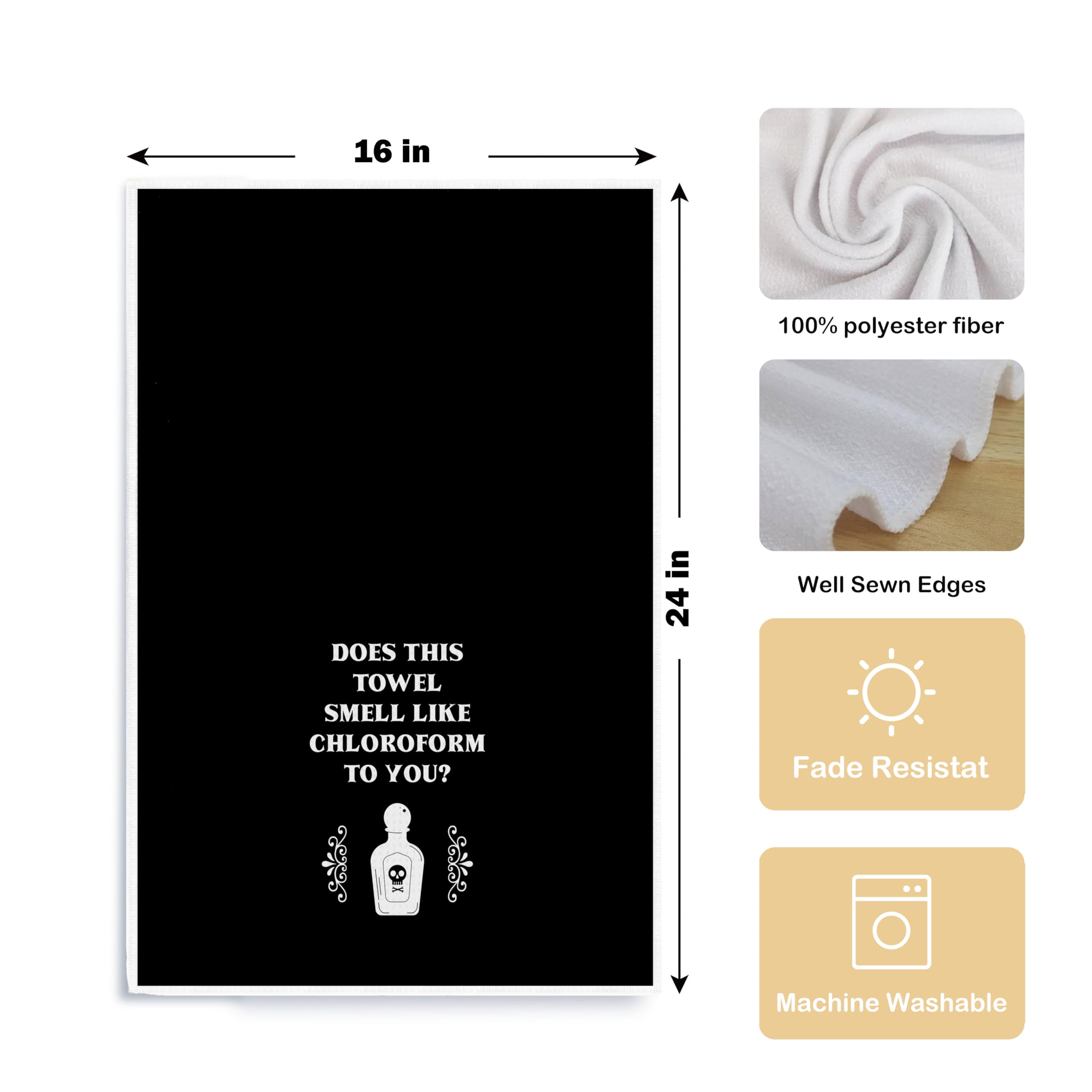 Qpenm easy-care dish towels machine wash cold for lasting softness.