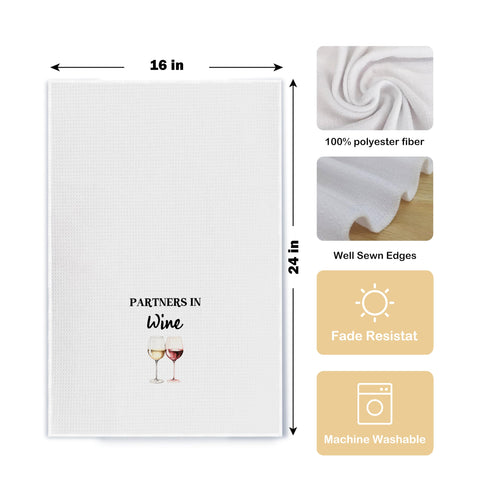 Qpenm 100% cotton waffle towels, quick-drying and odor resistant for kitchens.