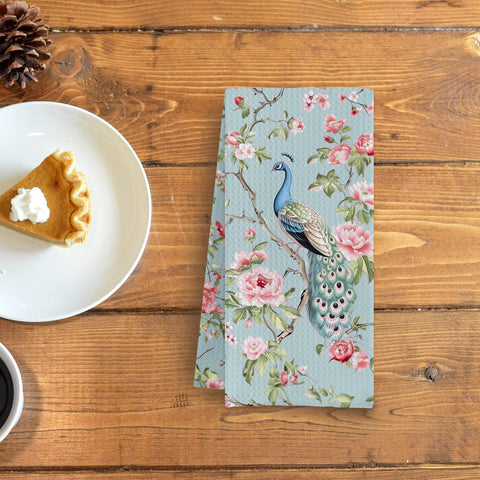 Qpenm 24x16 inch waffle weave towel ideal for kitchen prep.