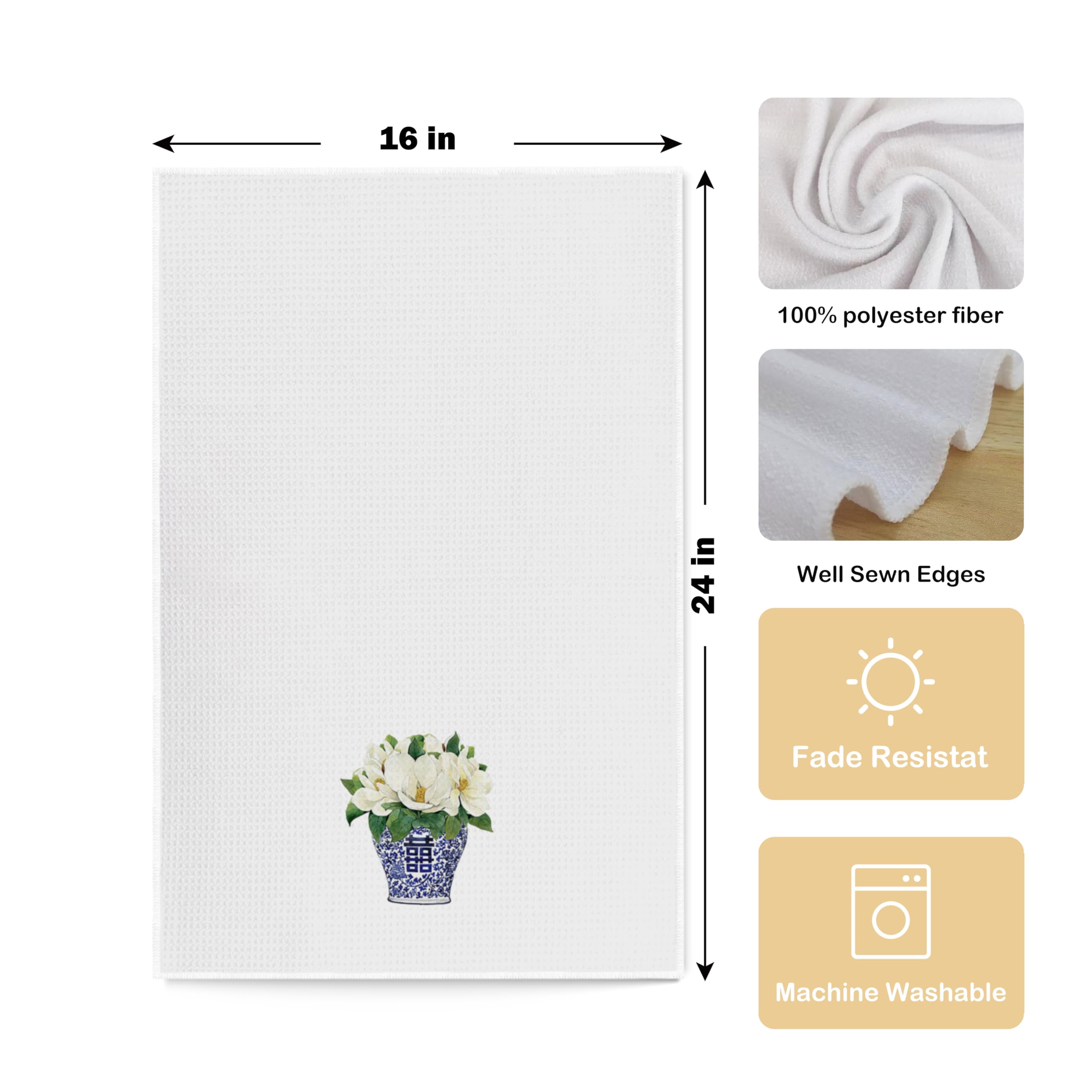 Qpenm blue-white set packaged gift-ready and ideal for housewarming or hostess gifts.