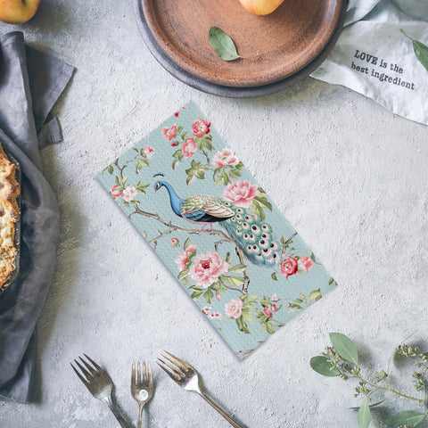 Qpenm fast-drying towel protects surfaces while absorbing spills.