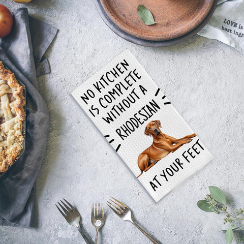 Qpenm Rhodesian Ridgeback towel rolled for neat display and quick access.