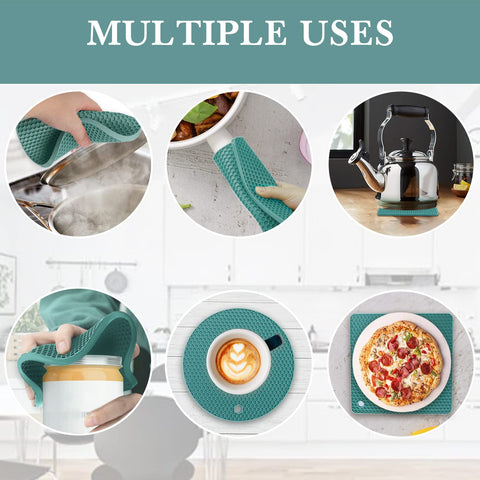 QPix Digital silicone pot holder grip helps lift hot cookware safely.
