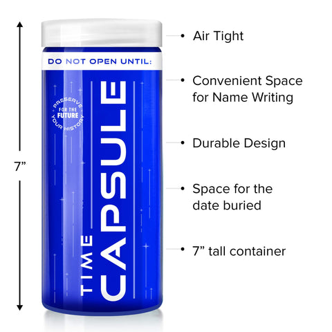 QPS Time Capsule backyard setup showing easy memory-keeping for future self