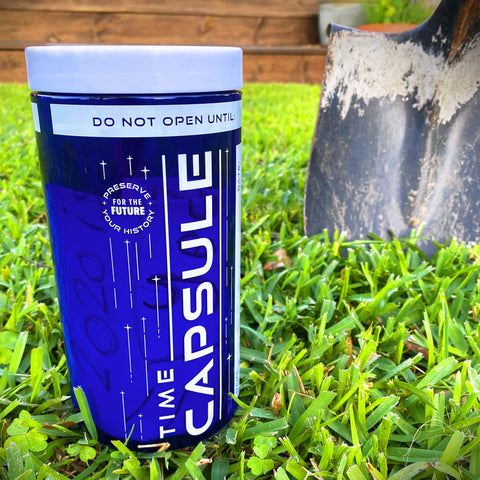 QPS Time Capsule seal-top demonstrates waterproof closure for durable underground storage